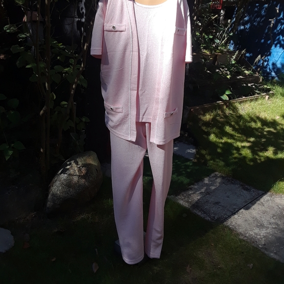 PPP =pink polyester pant suit - Picture 4 of 13
